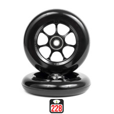 Tilt Durare Spoked 110mm black skrejriteņu riteņi, 2 gab.