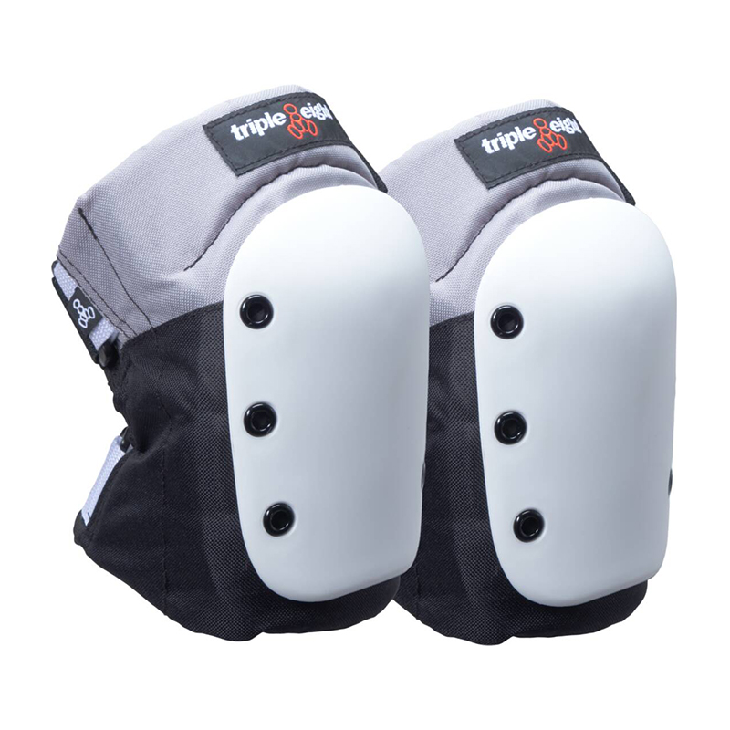 Triple Eight street skate knee pads black/white