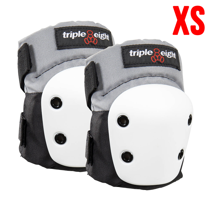 Triple Eight street skate knee pads black/white