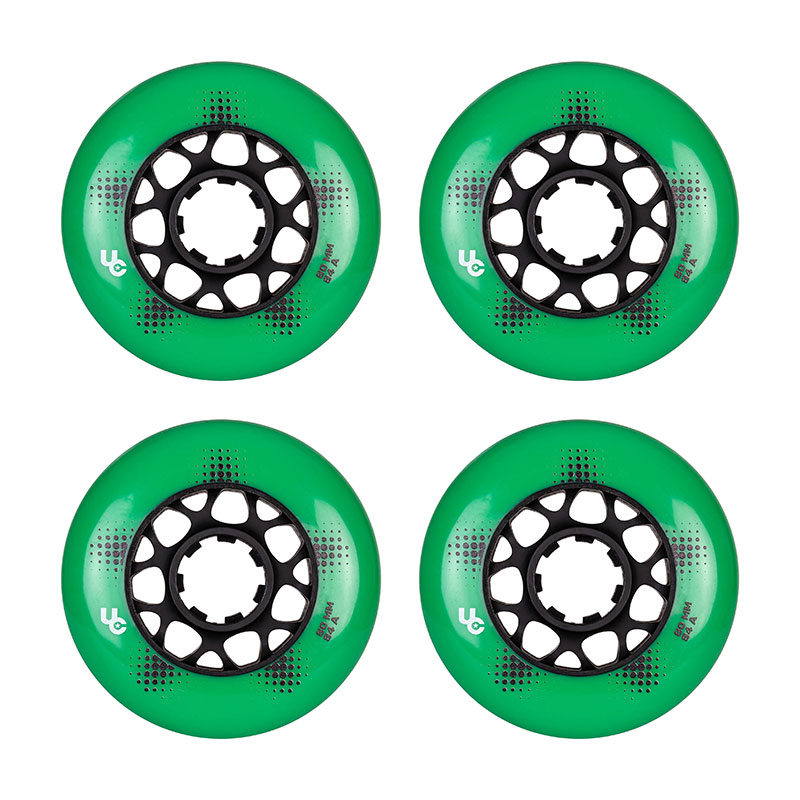 Undercover Team pro 80mm/84A green skrituļslidu riteņi, 4 gab.