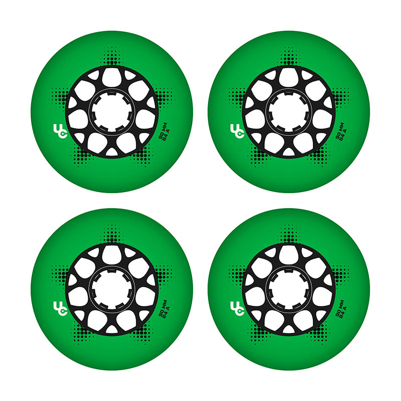 Undercover Team pro 90mm/84A green skrituļslidu riteņi, 4 gab.