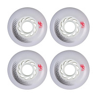 Undercover Vortex 72mm/85a white inline skate wheels, 4 pcs.