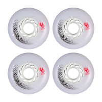 Undercover Vortex 76mm/85a white inline skate wheels, 4 pcs.