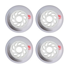 Undercover Vortex 90mm/85a white inline skate wheels, 4 pcs.