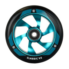 Union Classic V2 110mm black/polished teal skrejriteņu riteņi, 1 gab.