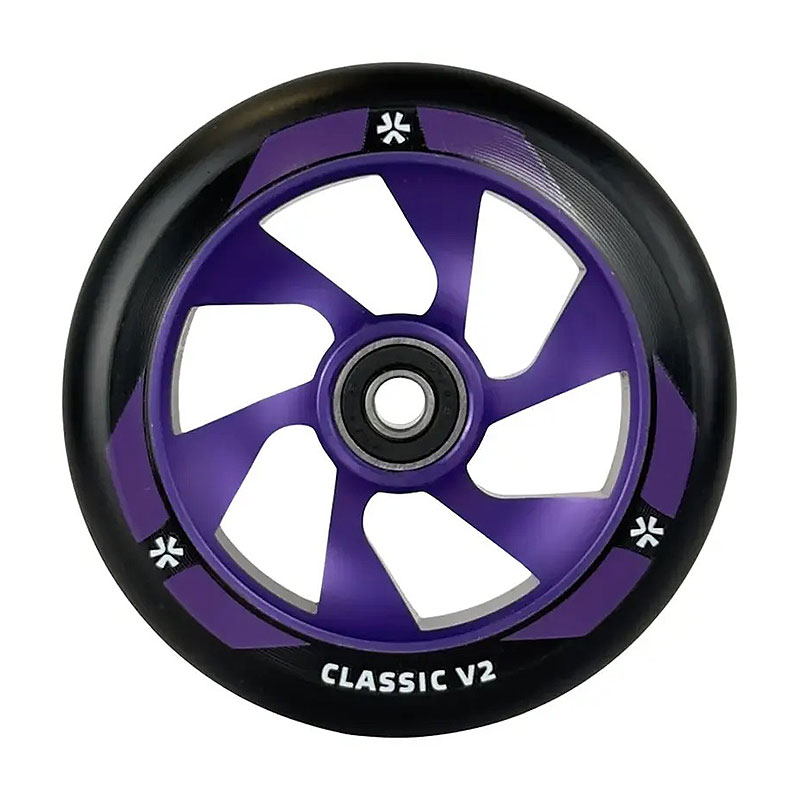Union Classic V2 110mm black/purple skrejriteņu riteņi, 1 gab.
