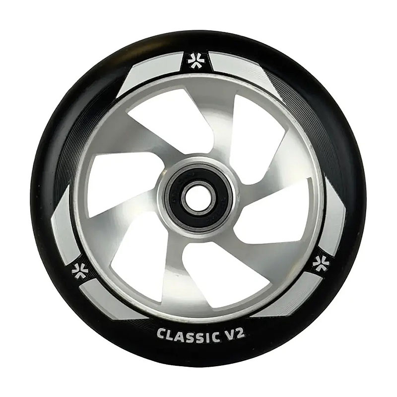 Union Classic V2 110mm black/silver skrejriteņu riteņi, 1 gab.