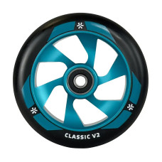 Union Classic V2 110mm black/teal skrejriteņu riteņi, 1 gab.