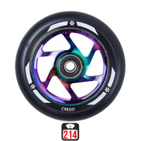 Union Credit V2 100mm neochrome/black skrejriteņu riteņi, 1 gab.