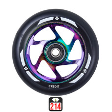 Union Credit V2 100mm neochrome/black skrejriteņu riteņi, 1 gab.