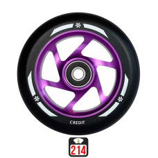 Union Credit V2 100mm purple/black skrejriteņu riteņi, 1 gab.