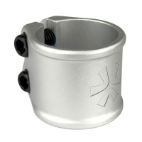 Union Double clamp silver scooter clamp