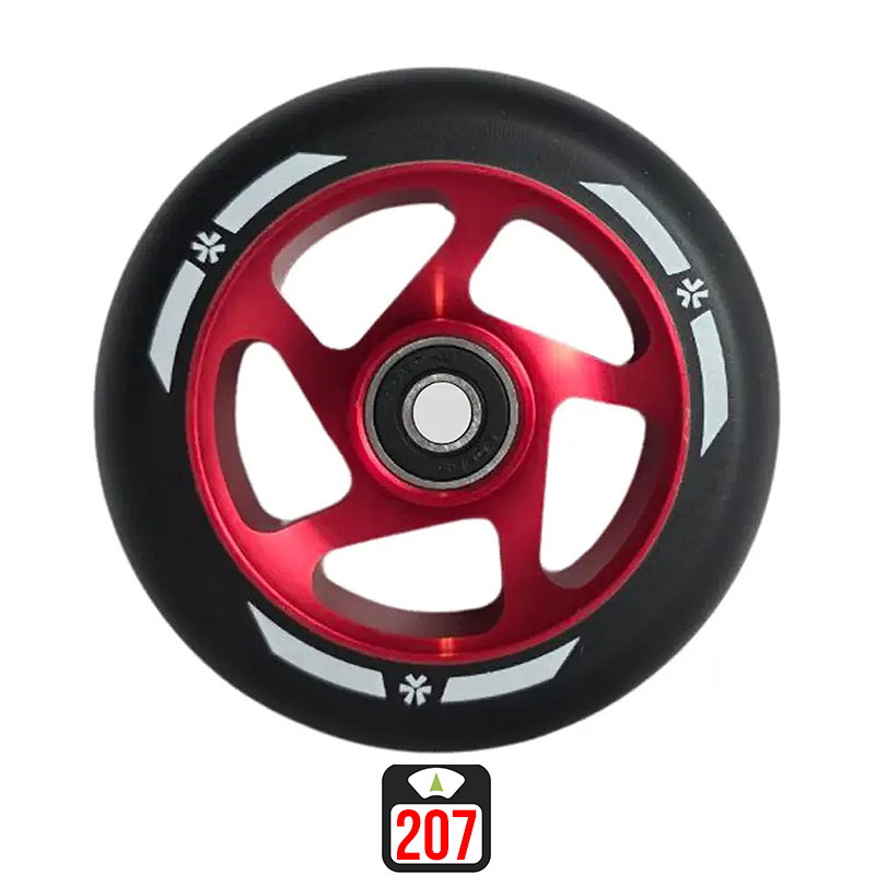Union Dragon 100mm red/black skrejriteņu riteņi, 1 gab.