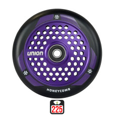 Union Honeycomb 110mm black/purple колеса для самокатов, 1 шт.
