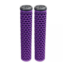Union Honeycomb soft grips purple scooter hand grips