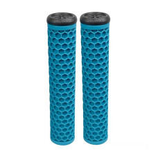 Union Honeycomb soft grips teal scooter hand grips