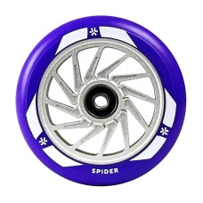 Union Spider 110mm purple/silver skrejriteņu riteņi, 1 gab.