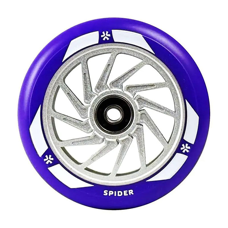 Union Spider 110mm purple/silver scooter wheels, 1 pcs.