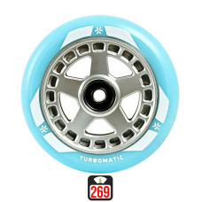 Union Turbomatic V2 110mm blue/grey skrejriteņu riteņi, 1 gab.