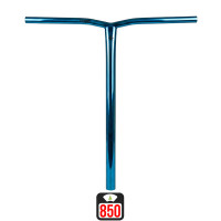 Union Uniq Bend oversized bar 580x560mm chrome blue skrejriteņu stūre