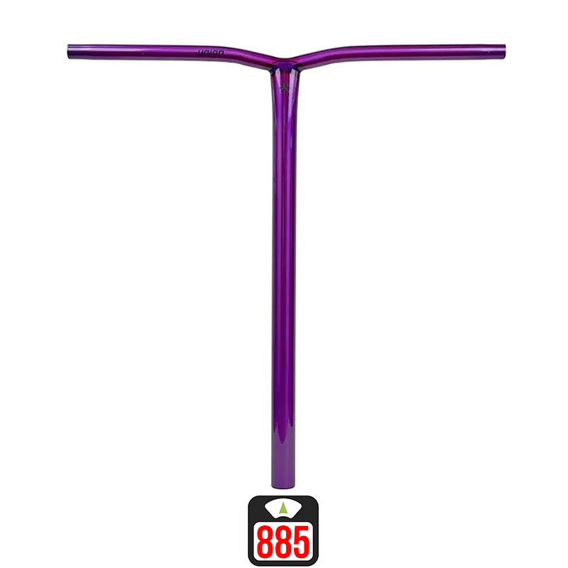 Union Uniq Bend oversized bar 600x580mm polished purple skrejriteņu stūre