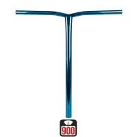 Union Uniq Bend oversized bar 620x600mm chrome blue skrejriteņu stūre