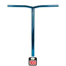 Union Uniq Bend oversized bar 620x600mm chrome blue skrejriteņu stūre