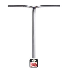 Union Uniq Bend oversized bar 650x600mm silver skrejriteņu stūre