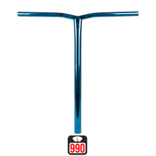 Union Uniq Bend oversized bar 670x600mm chrome blue skrejriteņu stūre
