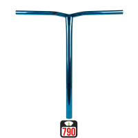 Union Uniq Bend standard bar 550x520mm chrome blue skrejriteņu stūre