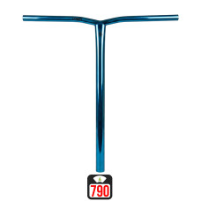 Union Uniq Bend standard bar 550x520mm chrome blue skrejriteņu stūre