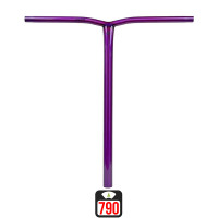 Union Uniq Bend standard bar 550x520mm polished purple scooter bar