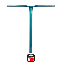 Union Uniq Bend standard bar 550x520mm polished teal scooter bar