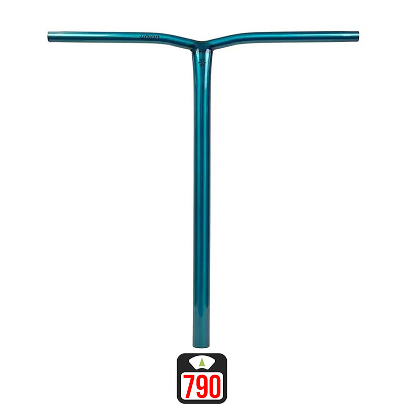 Union Uniq Bend standard bar 550x520mm polished teal skrejriteņu stūre