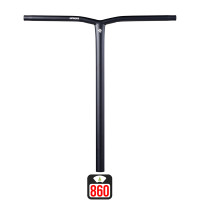 Union Uniq Bend standard bar 600x580mm black skrejriteņu stūre
