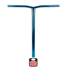 Union Uniq Bend standard bar 600x580mm chrome blue skrejriteņu stūre