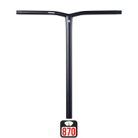 Union Uniq Bend standard bar 620x590mm black skrejriteņu stūre