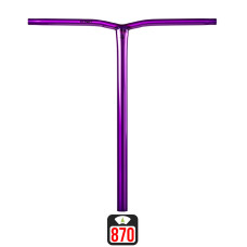 Union Uniq Bend standard bar 620x590mm polished purple scooter bar
