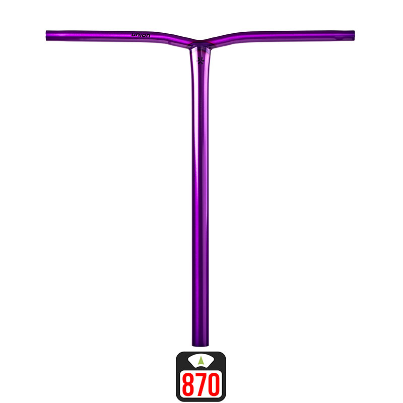 Union Uniq Bend standard bar 620x590mm polished purple scooter bar