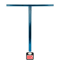 Union Uniq T oversized bar 580x560mm chrome blue skrejriteņu stūre