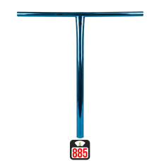Union Uniq T oversized bar 580x560mm chrome blue skrejriteņu stūre