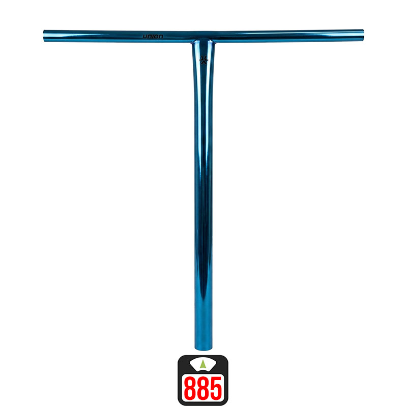 Union Uniq T oversized bar 580x560mm chrome blue scooter bar
