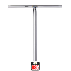 Union Uniq T oversized bar 580x560mm silver scooter bar