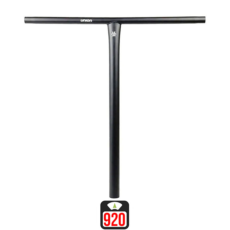 Union Uniq T oversized bar 620x600mm black skrejriteņu stūre