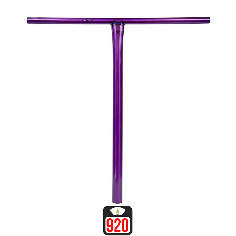 Union Uniq T oversized bar 620x600mm  polished purple scooter bar