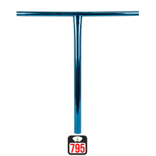 Union Uniq T standard bar 550x520mm chrome blue руль для самоката