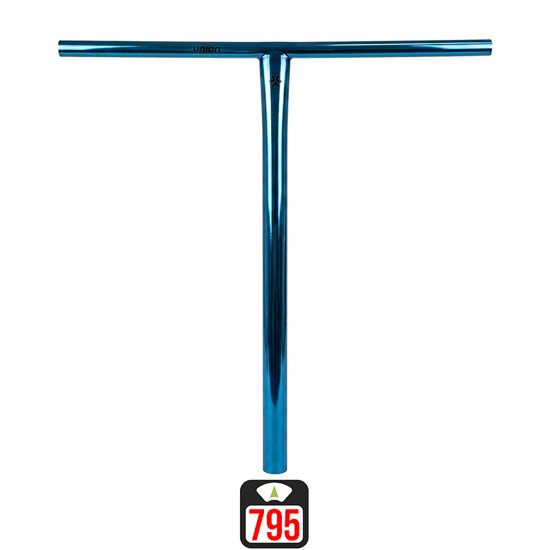 Union Uniq T standard bar 550x520mm chrome blue руль для самоката