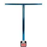 Union Uniq T standard bar 620x590mm chrome blue  руль для самоката