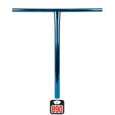 Union Uniq T standard bar 620x590mm chrome blue skrejriteņu stūre