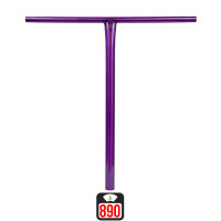 Union Uniq T standard bar 620x590mm polished purple руль для самоката